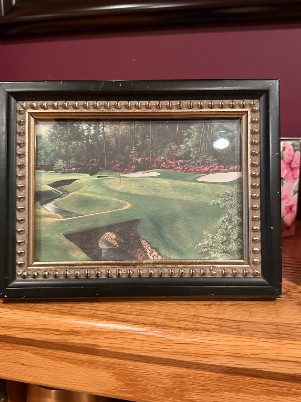 Augusta National framed landscape